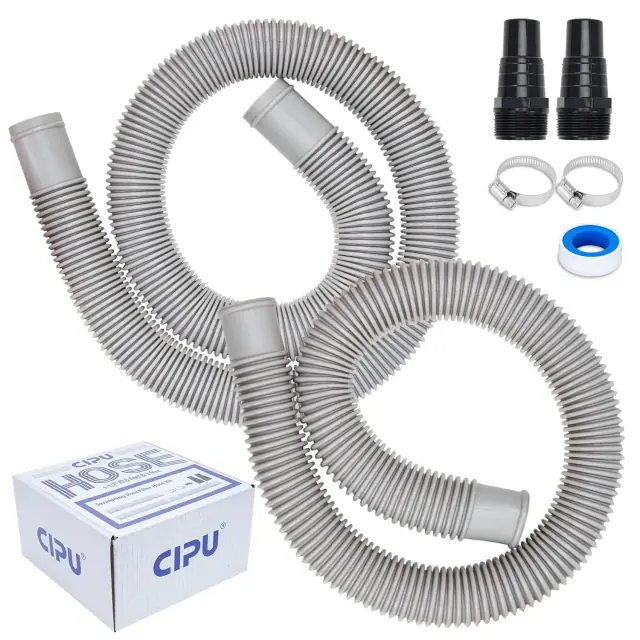 CIPU pool hose kit with two hoses, adapters, clamps and PTFE tape