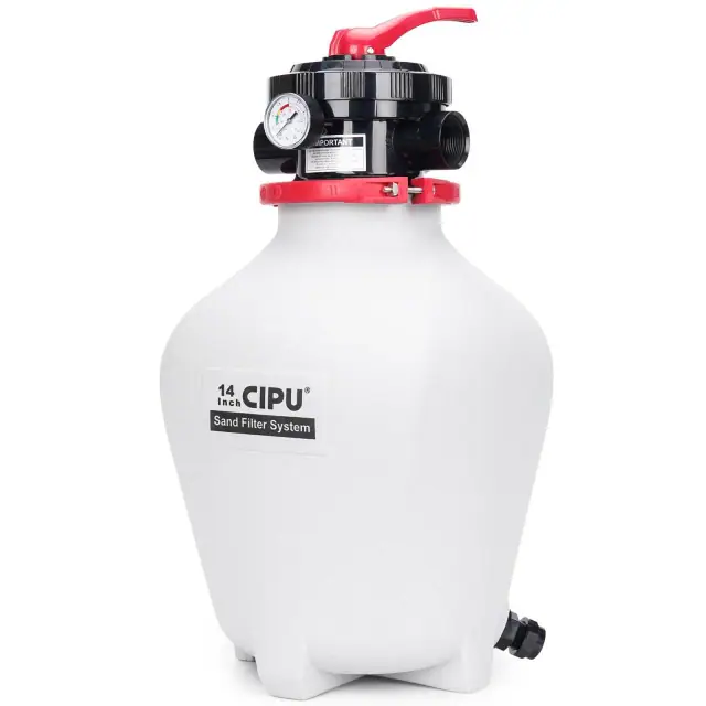 CIPU 14-inch sand filter tank with six-way valve
